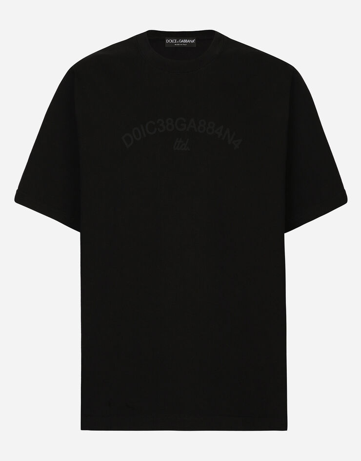 Cotton T-shirt with Dolce&Gabbana logo in Black for | Dolce&Gabbana® US