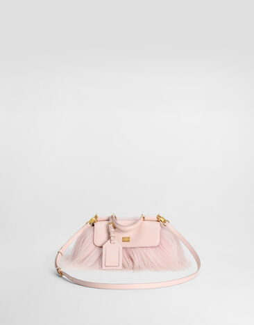 Dolce & Gabbana Mini My Sicily handbag in long-hair goat fur and plongé calfskin Multicolor BB7864B0683