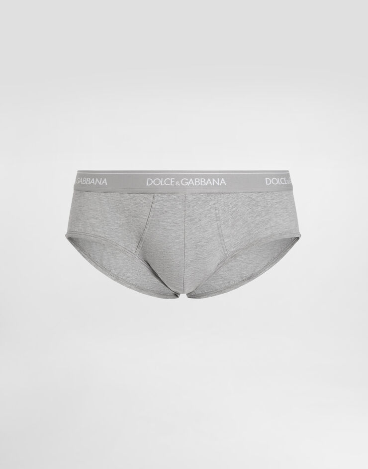 Dolce & Gabbana Paquete de 3 slips regular Brando de punto elástico Multicolor M9D81JONN95