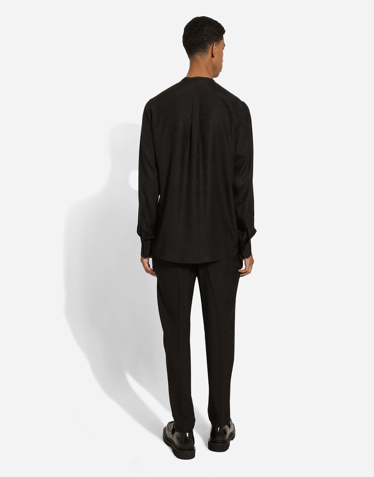 Dolce & Gabbana 真丝双绉慢跑裤 黑 GV4DATFJ1FK