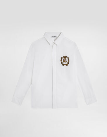 Dolce & Gabbana ポプリン シャツ ホワイト L43S92G7N6I