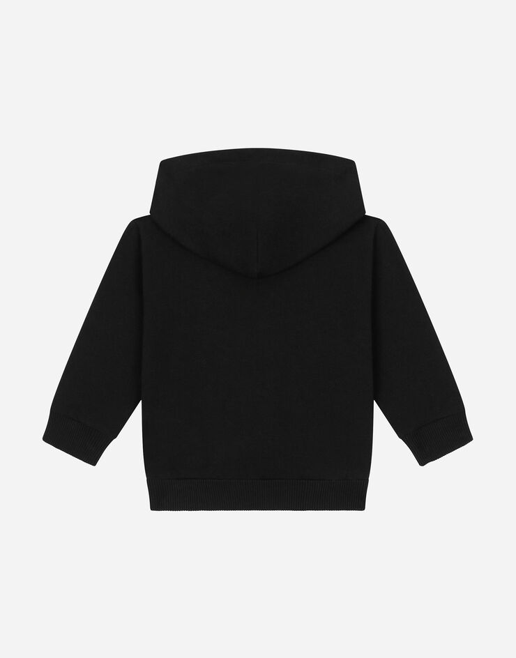 DolceGabbanaSpa Hoodie with logo print Black L1JWITG7KU7