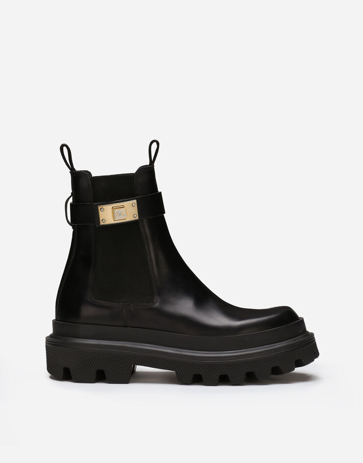 Dolce & Gabbana Calfskin ankle boots Black CT1002AB640