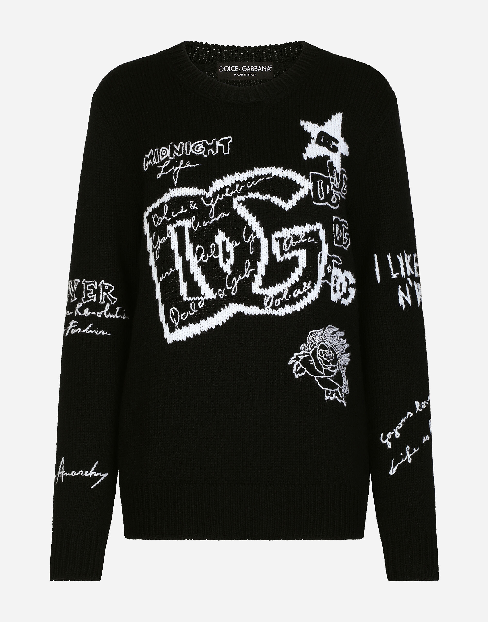Pull Girocollo in Multicolor for Dolce Gabbana US