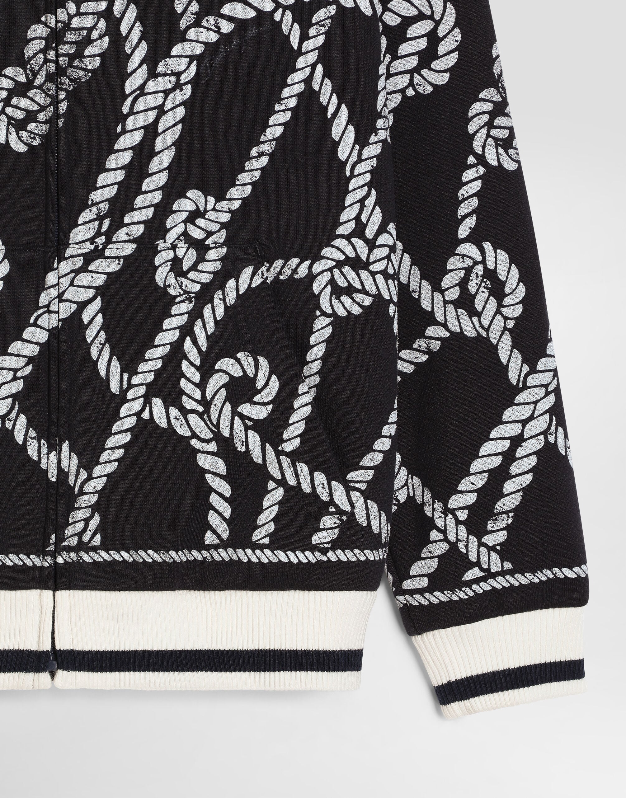Cotton sweatshirt with marina-print in Multicolor for Boys