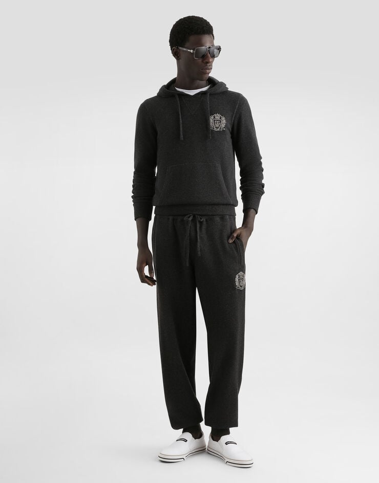Dolce & Gabbana Smooth cashmere trousers Grey GXU27ZJBWIR