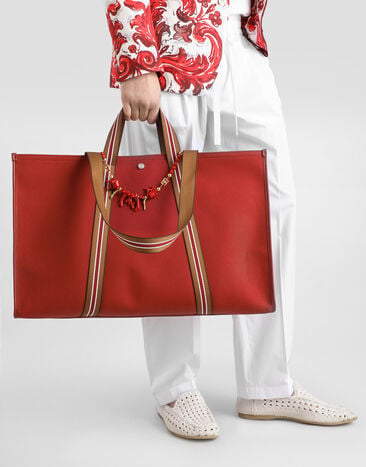 Dolce & Gabbana Shopping-Tasche Essenza aus Canvas Multicolor BM2711A0884