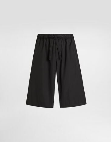 Dolce & Gabbana Bermudas vanity de algodón Black GV37AZGK278