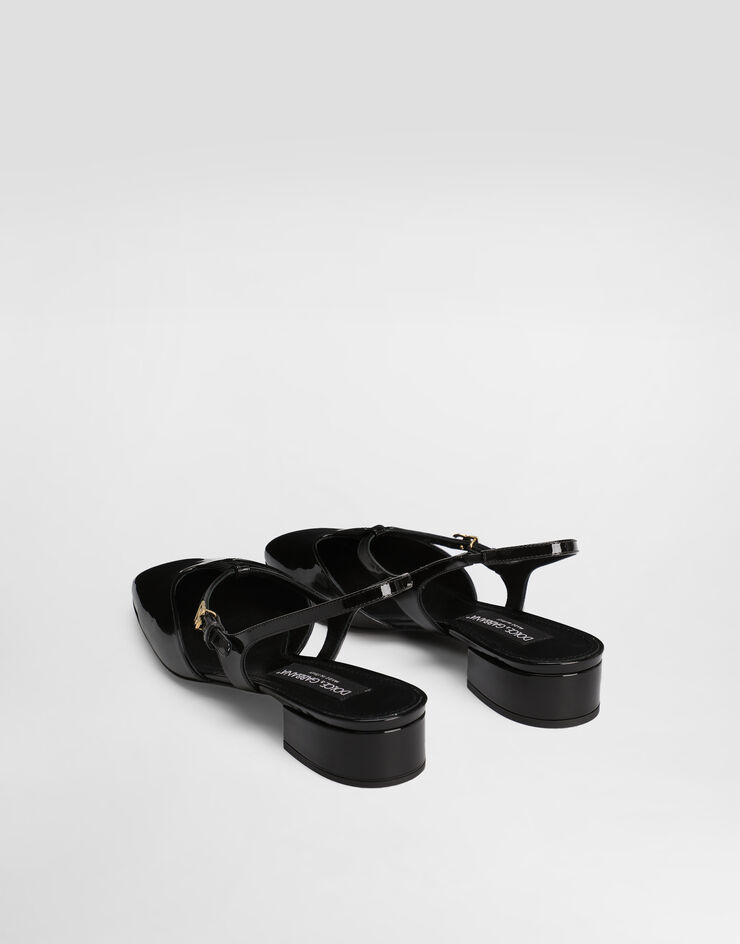 Dolce & Gabbana 漆皮后系带鞋 枣红 CG0955A1471