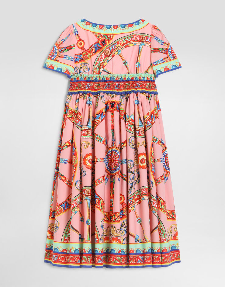 Dolce & Gabbana Carretto-print poplin dress Multicolor L53DU2FI5O1
