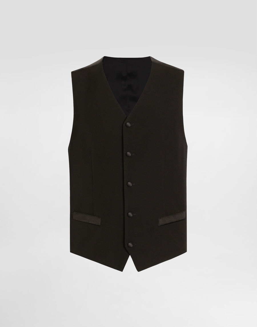 Wool and silk vest