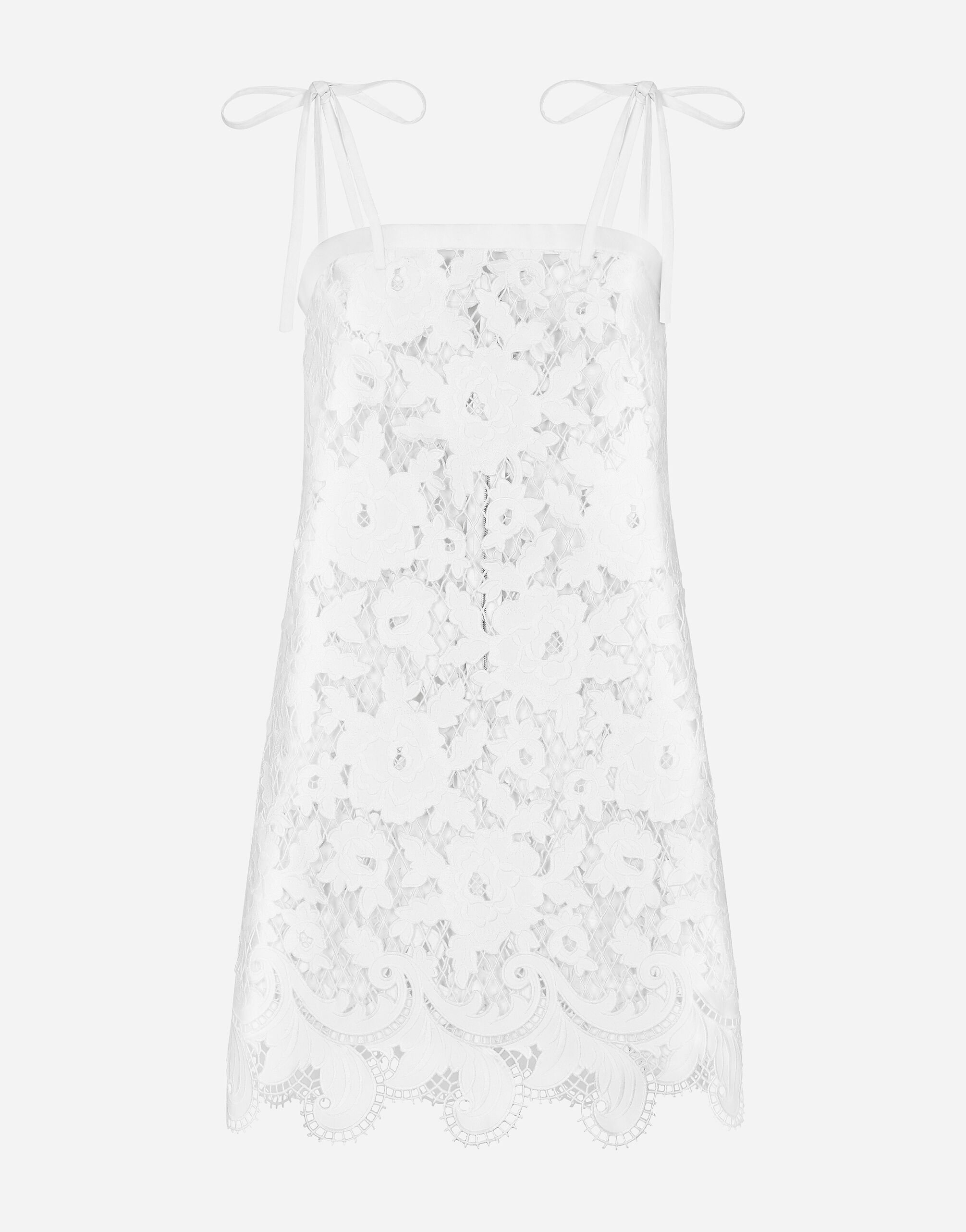 Dolce and gabbana white floral dress top