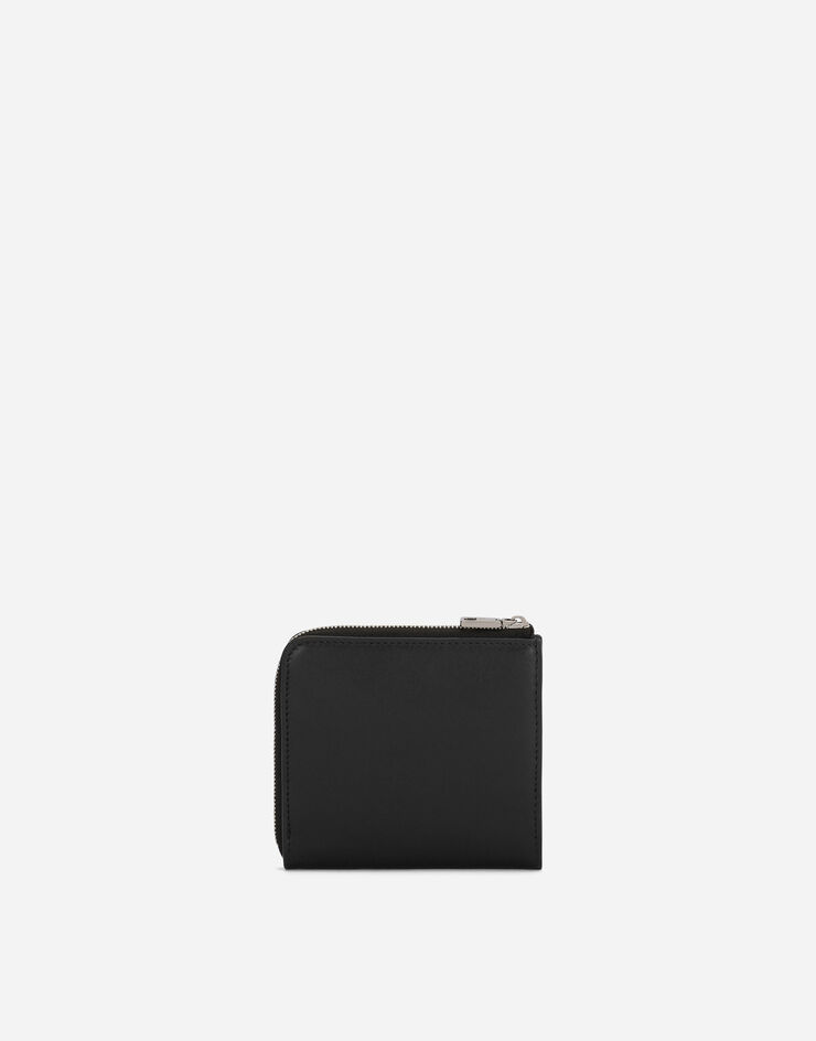 Dolce & Gabbana Calfskin card holder with raised logo Black BP3273AG218