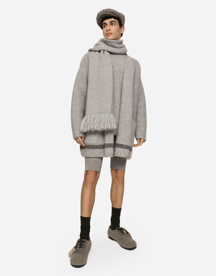 Dolce&Gabbana Fine-rib wool cycling shorts Grey GXR79TJCVL9