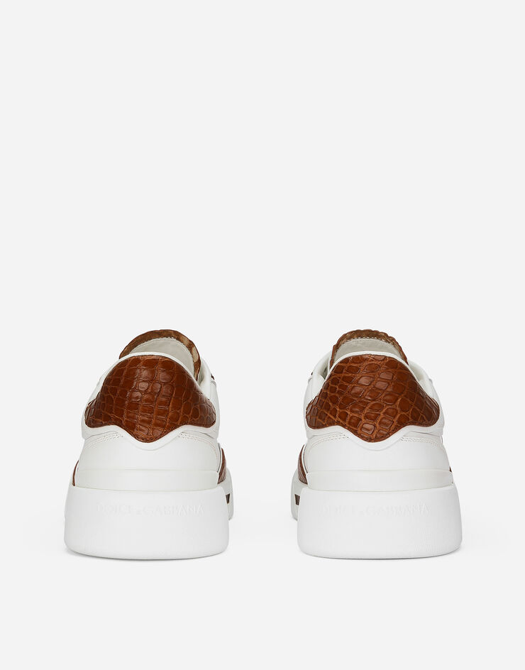 Dolce & Gabbana Zapatilla New Roma en piel de becerro Blanco CS2275A2Y87