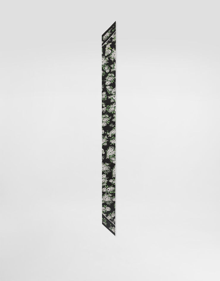 Dolce & Gabbana 6x100 small flower bouquet-print silk twill bandeau Multicolor FS215AGDDUH