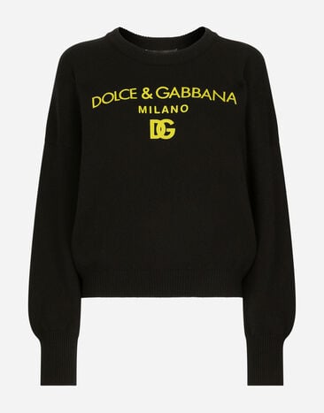 Dolce & Gabbana Dolce&Gabbana 徽标羊绒针织衫 粉红 FXV07ZJBSHX
