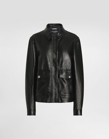 Dolce & Gabbana ナッパレザー ジャケット Black F9S78LHULXO