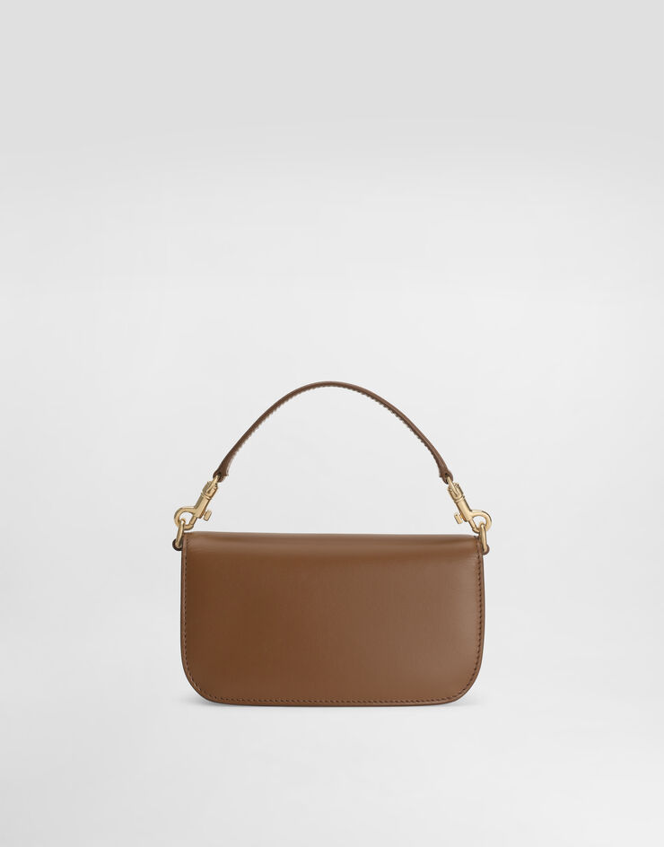 Dolce & Gabbana Bolso de hombro 3.5 en piel de becerro lisa Dolce & Gabbana Bolso de hombro 3.5 en piel de becerro lisa Marrón BB7603AW576