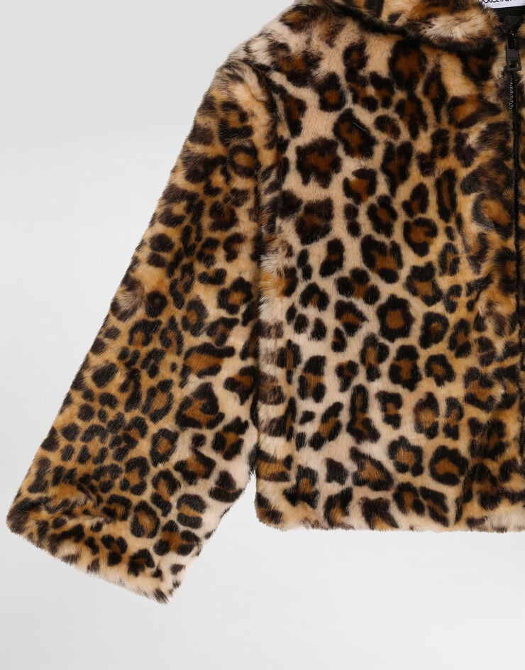 Dolce & Gabbana Leopard-print fur-effect jacket Dolce & Gabbana Leopard-print fur-effect jacket Print L52B09FUPU8