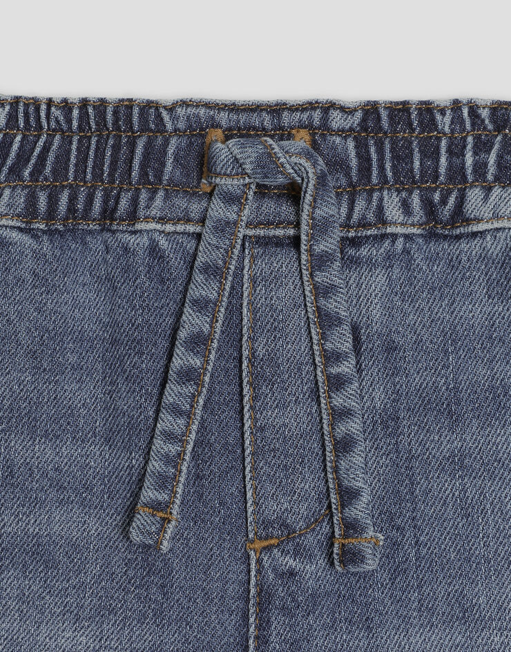 Dolce & Gabbana Denim bermuda shorts with logo Blue L14Q32LDE06