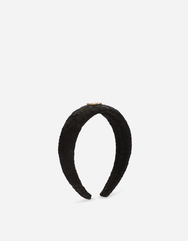 Dolce & Gabbana Cordonetto lace headband Black LB3L54HLM7L