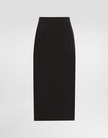 Dolce & Gabbana Technical cady calf-length pencil skirt Print F4BBOTIS1Y7