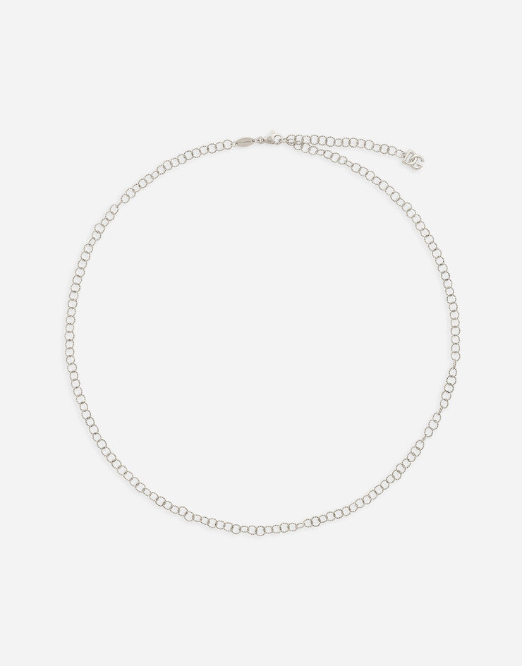 Dolce & Gabbana Kordelkette aus Weißgold 18 kt Weiss WAQB3GWWHDG
