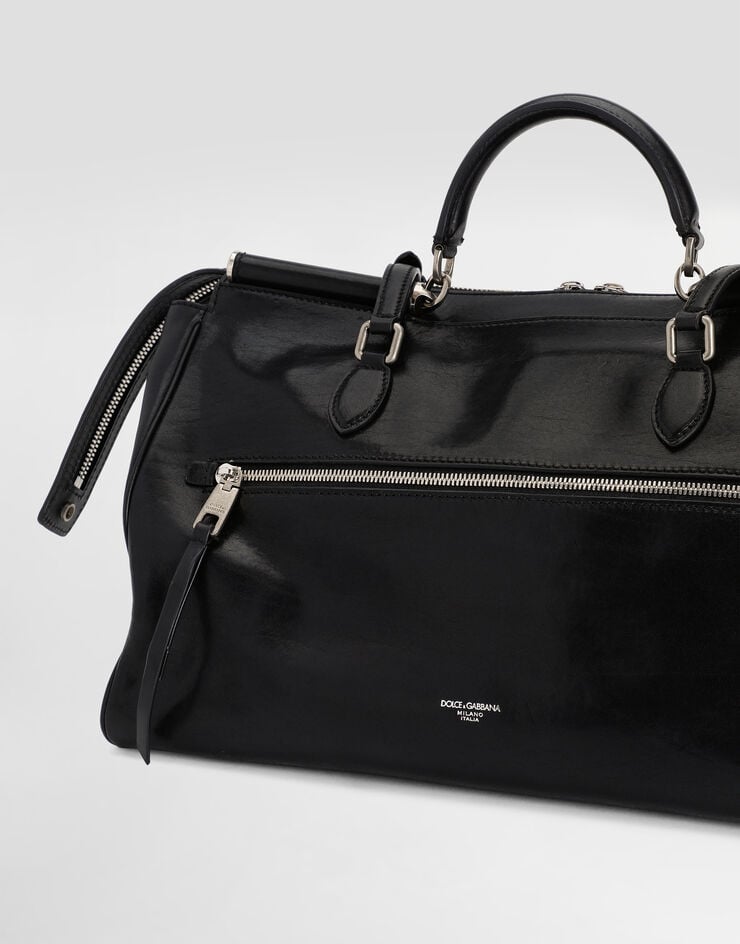 Dolce & Gabbana حقيبة فيتوريا جلدية Black BB7845AW118