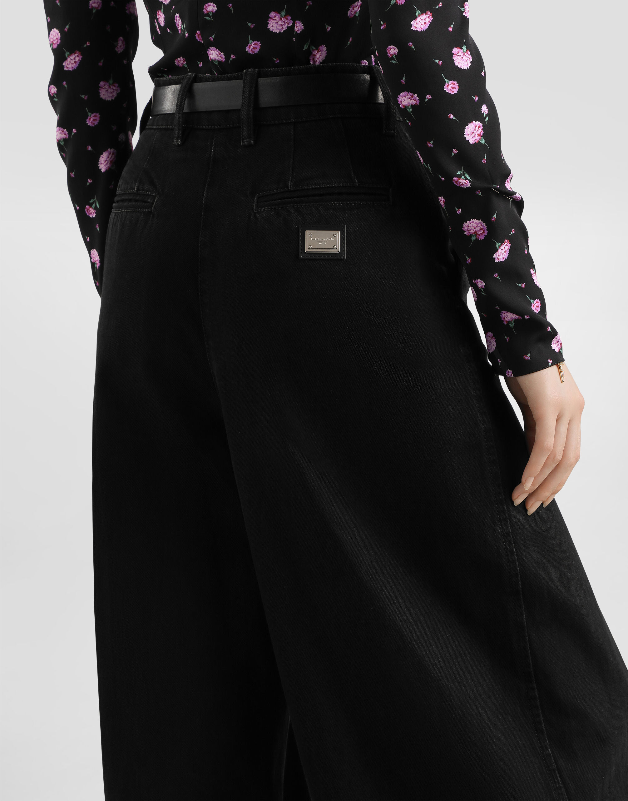 DOLCE & GABBANA ハイビズ　ズボン 5-pocket denim trousers in Multicolor for Women | Dolce&Gabbana® US