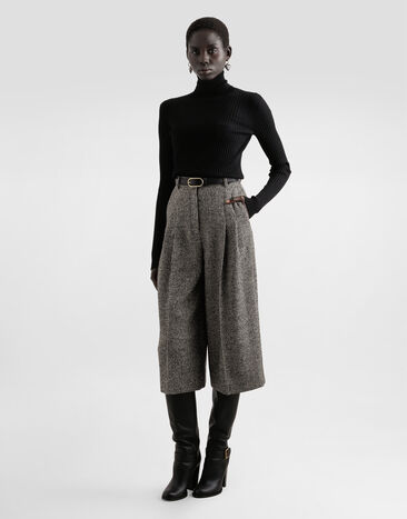 Dolce & Gabbana Wool turtleneck pullover Black FXW34TJDVDC