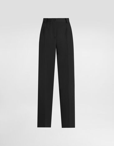 Dolce & Gabbana Wool gabardine trousers Black FTDI5TFU2OW