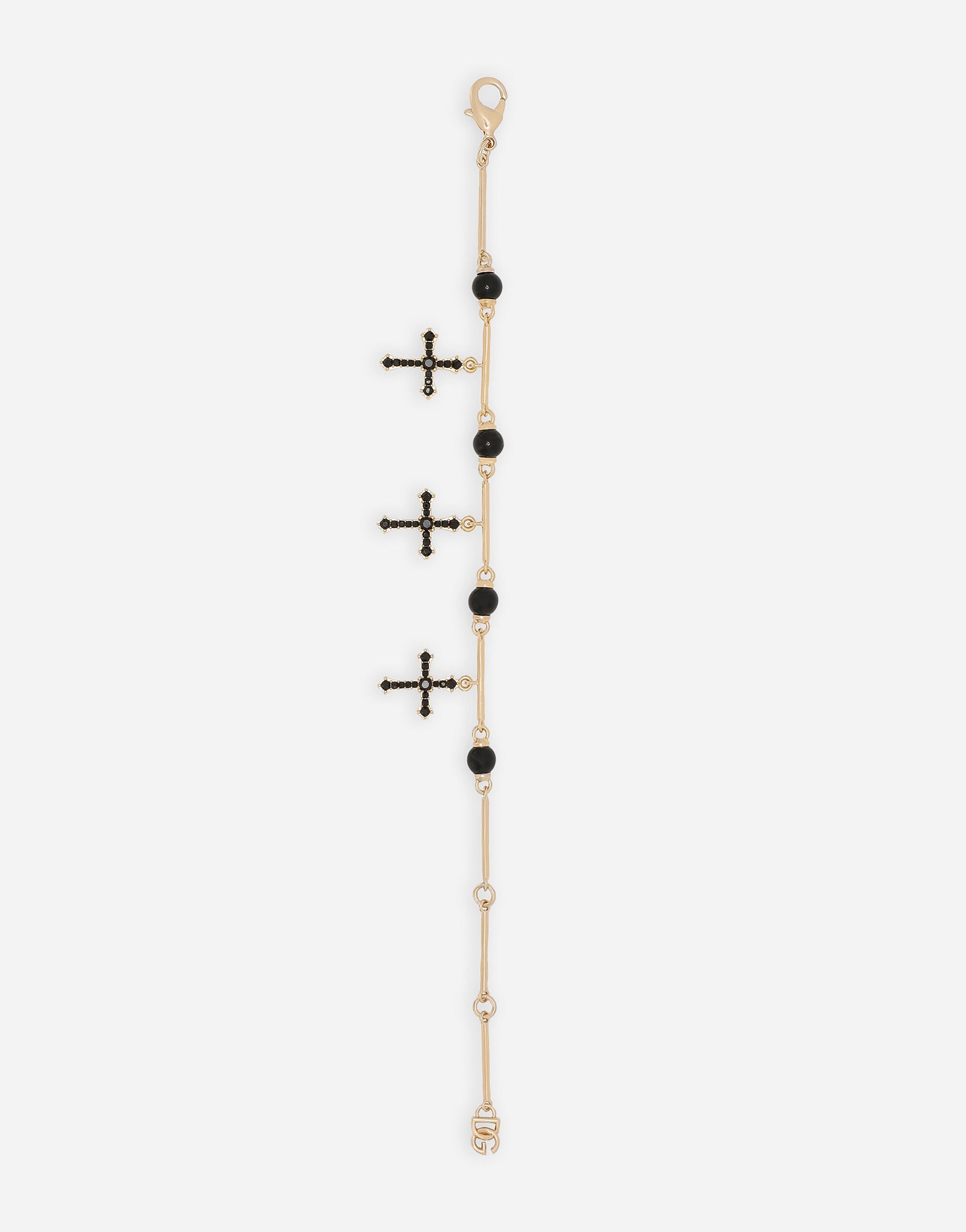 【Dolce Gabbana】COLLANA CON CROCIFISSO◆WNN5W3W1111 Bracelet with cross charms in Gold for Women | Dolce&Gabbana® US