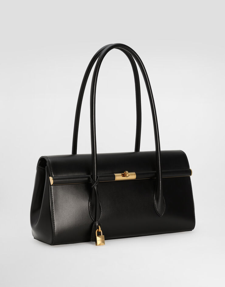 Dolce & Gabbana Marlene handbag in palmellato calfskin Black BB7927A3G19