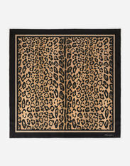 Dolce & Gabbana Leopard-print twill scarf (90 x 90) Multicolor I7AAJWG7BPT