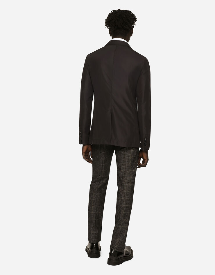 Dolce&Gabbana Single-breasted nylon jacket Blue G2SI0TFUMQ7