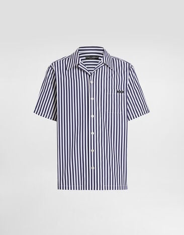 Dolce & Gabbana Hawaii striped poplin shirt Multicolor G5JH9TFR52G