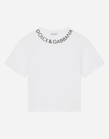 Dolce & Gabbana Jersey T-shirt with logo print Print L5JTMEG7K4F