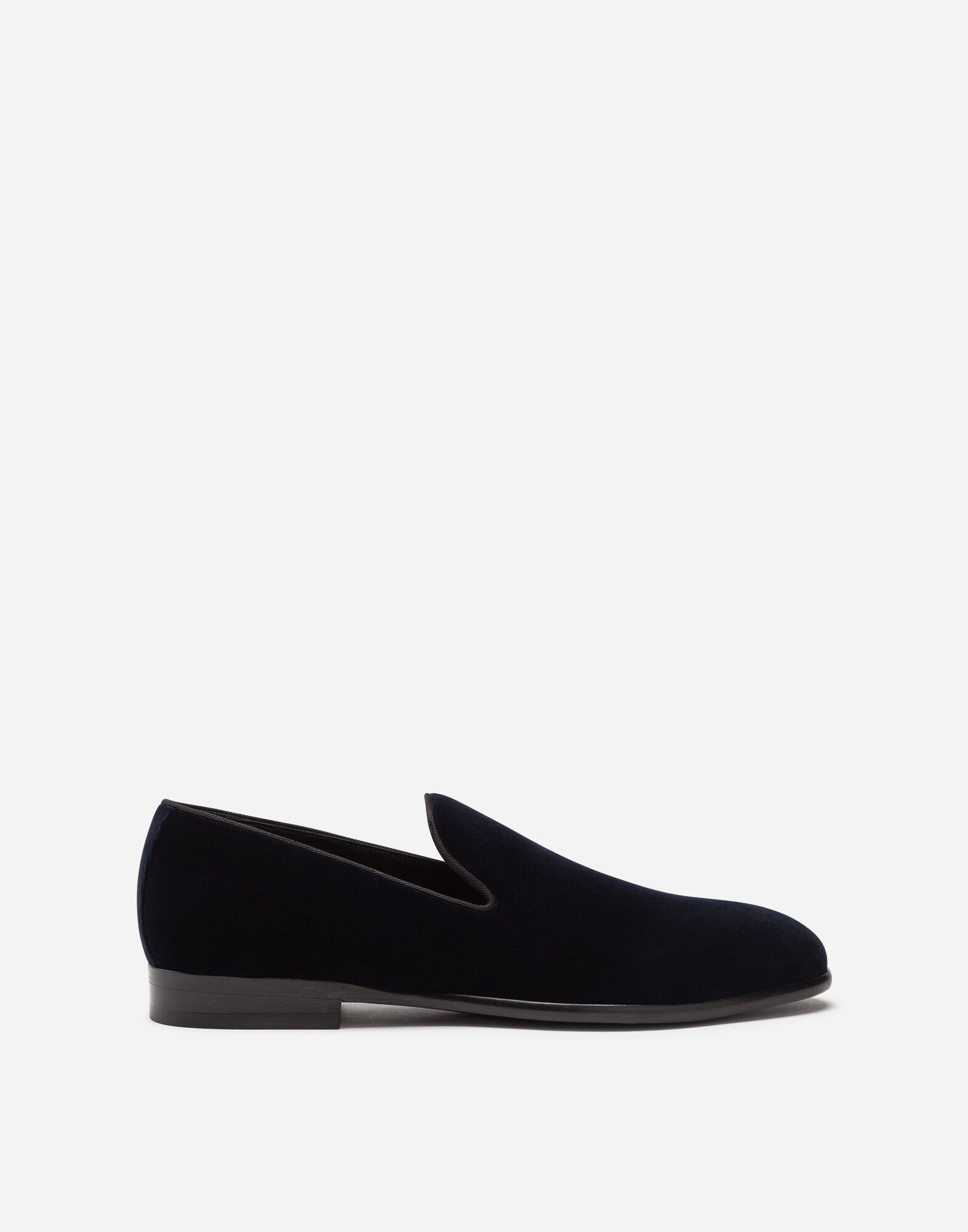 Dolce & Gabbana Slippers in velvet Black/Silver CS1863AO223