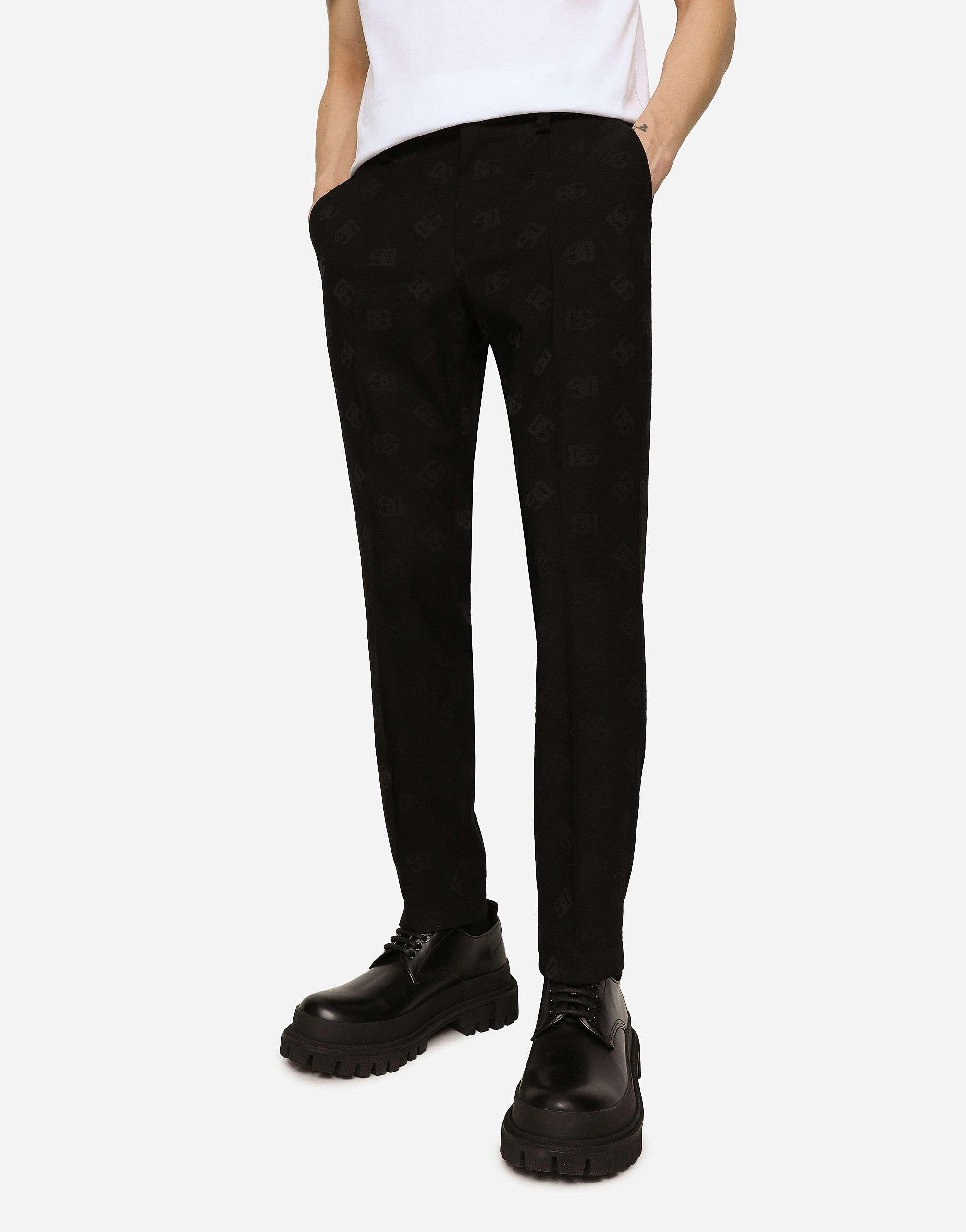 パンツ Dolce & Gabbana SS25 Black wool pant (FTBM0TFU21E N0000) Flared wool gabardine pants in Black for Women