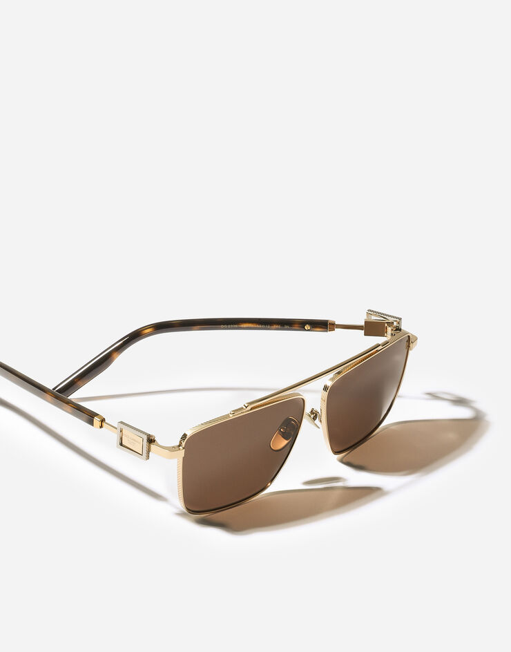 Dolce & Gabbana Occhiali da sole Metal Plaque Oro VG2336VM273