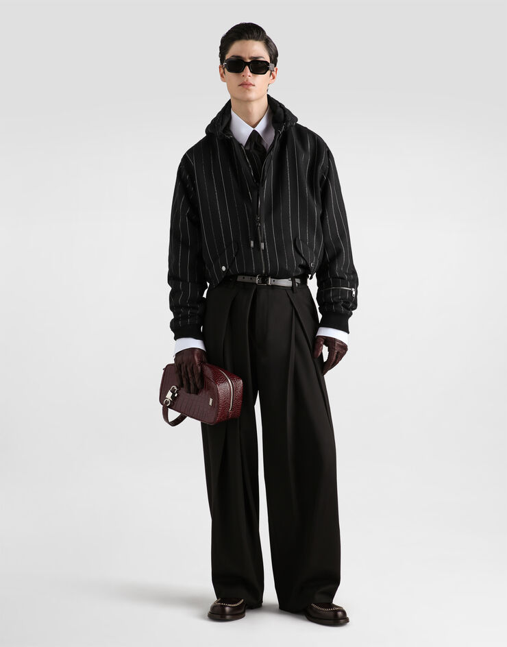 Dolce & Gabbana Padded pinstripe bomber jacket Dolce & Gabbana Padded pinstripe bomber jacket Multicolor G9CKZTFBZAE