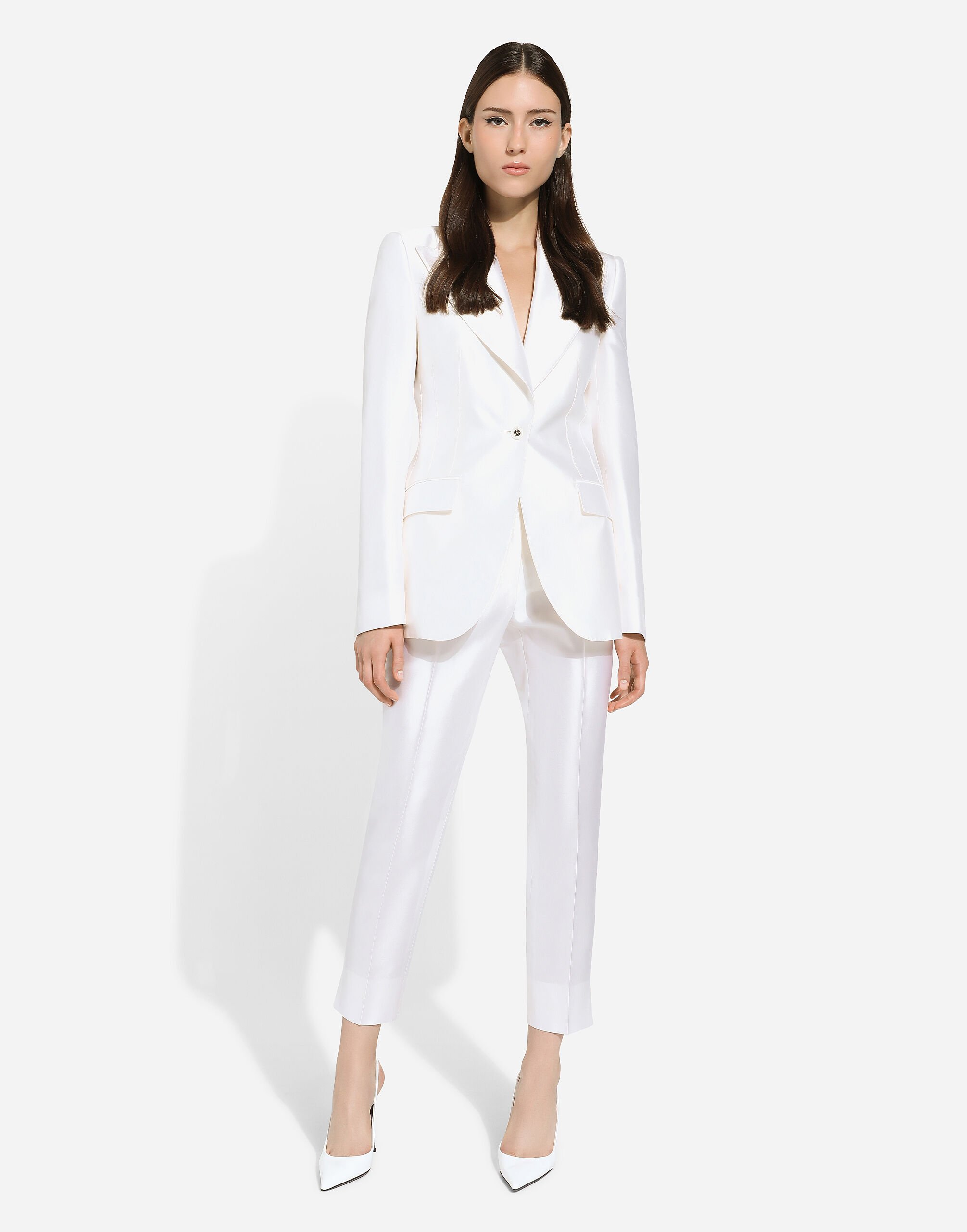 ジャケット Dolce & Gabbana Single-breasted turlington blazer Single-breasted woolen Turlington blazer in Black for Women