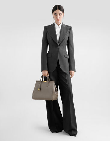 Dolce & Gabbana Marlene Day xl handbag in palmellato calfskin Grey BB7763A9S25