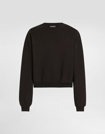 Dolce & Gabbana Long-sleeved sweatshirt Black G9BVHTG7PLA