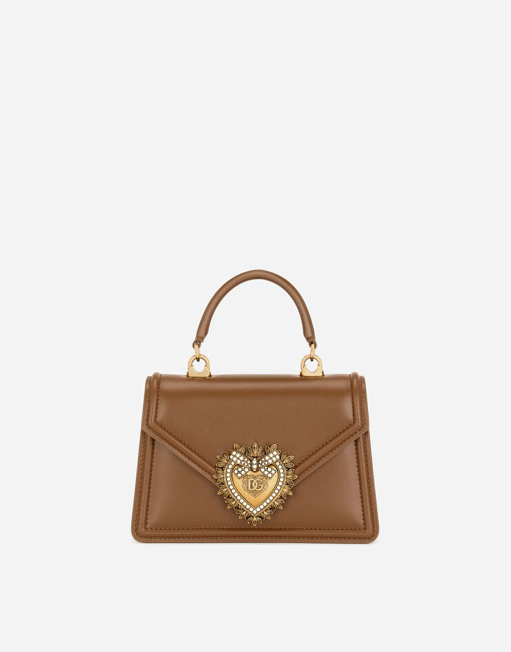 Dolce & Gabbana حقيبة ديفوشن صغيرة بمقبض علوي بيج BB6711AV893