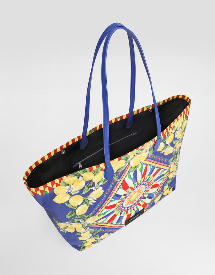 Dolce & Gabbana Essenza shopping bag in printed poplin Dolce & Gabbana Essenza shopping bag in printed poplin Multicolor BM2658A0645