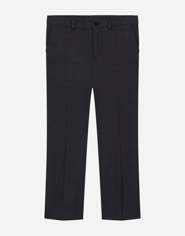 Dolce & Gabbana Pantalón clásico en paño de lino Imprima L4JQS3HS7NJ