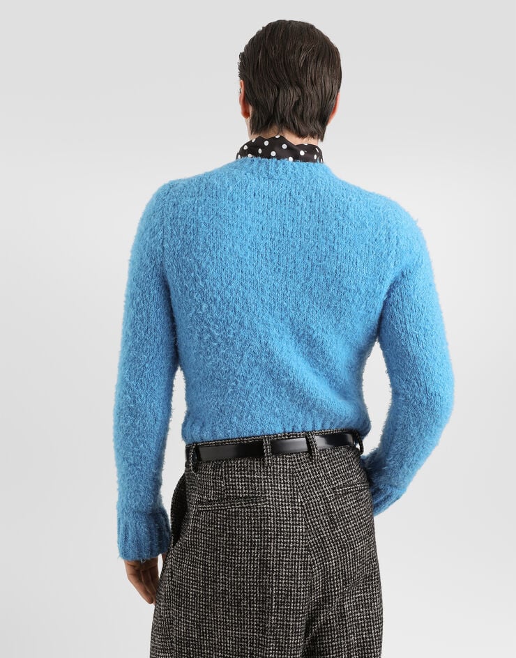 Dolce & Gabbana Bouclé-effect pullover Dolce & Gabbana Bouclé-effect pullover Azure GXXCLTJGMMO