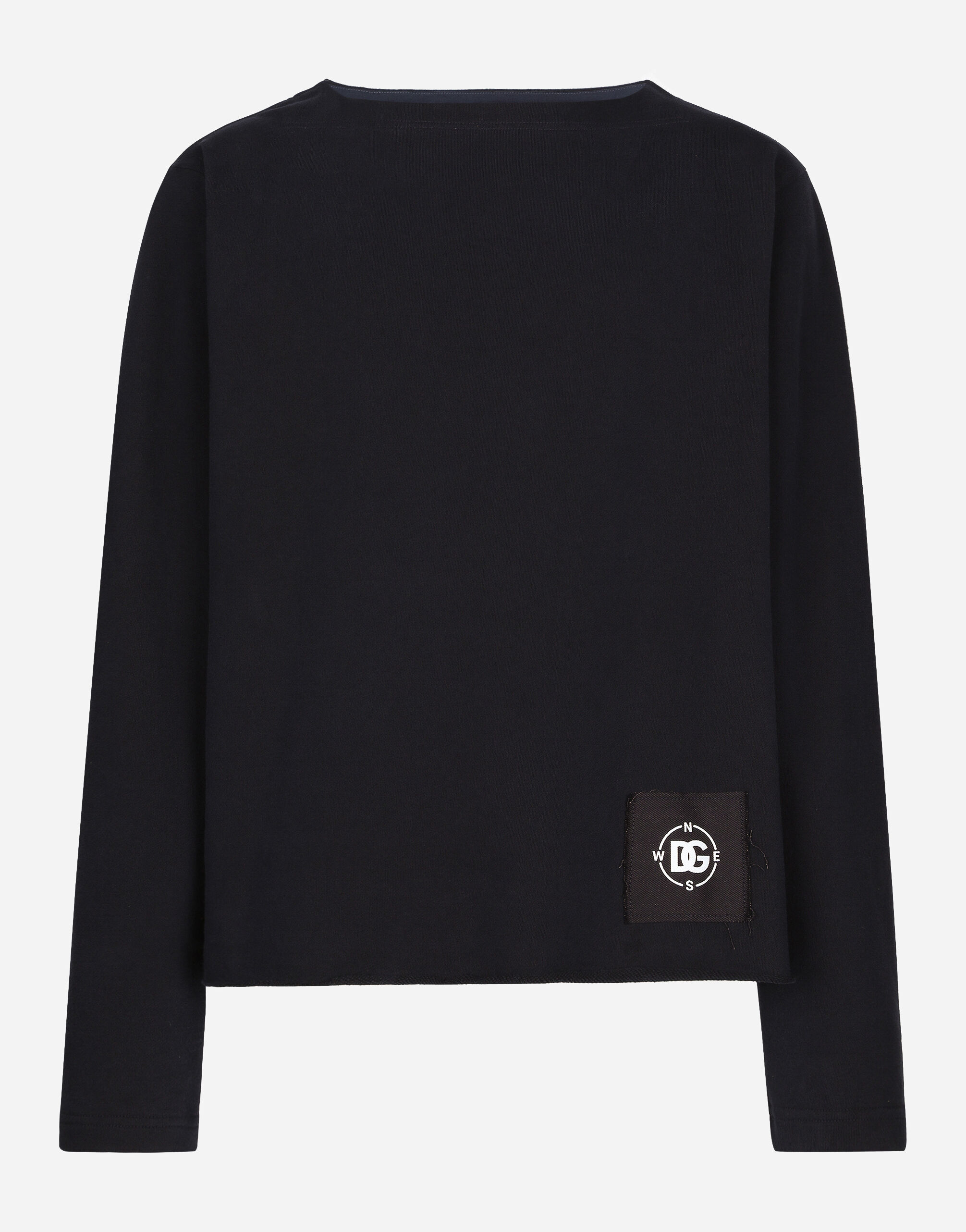 Dolce & Gabbana Sweat-shirt à encolure bateau et imprimé marine Imprimé G9AQVTHI7X6